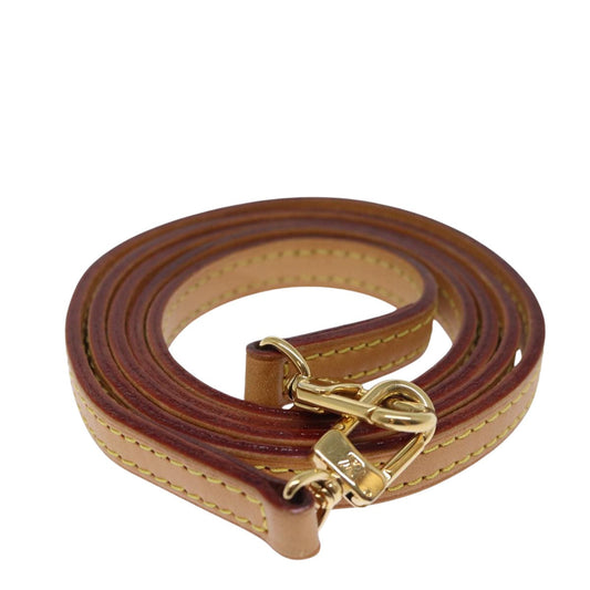 Louis Vuitton Shoulder Strap Beige Leather Bag Jewelry ()