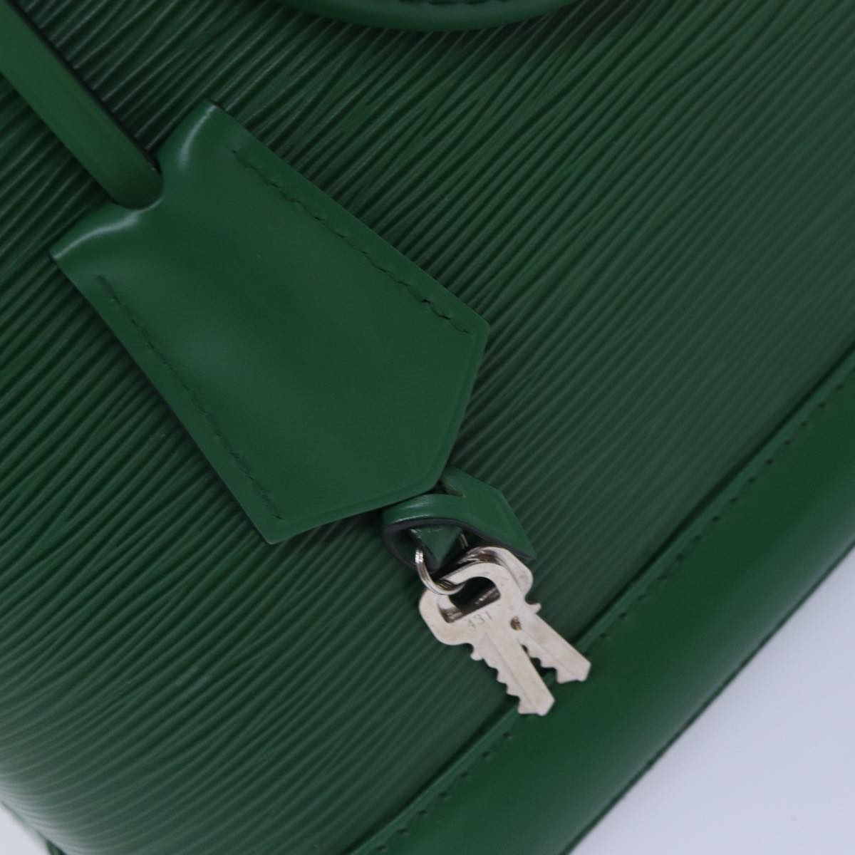 Louis Vuitton Alma Green Calfskin Handbag