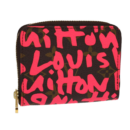 Louis Vuitton Porte Monnaie Zippy Brown Canvas Wallet