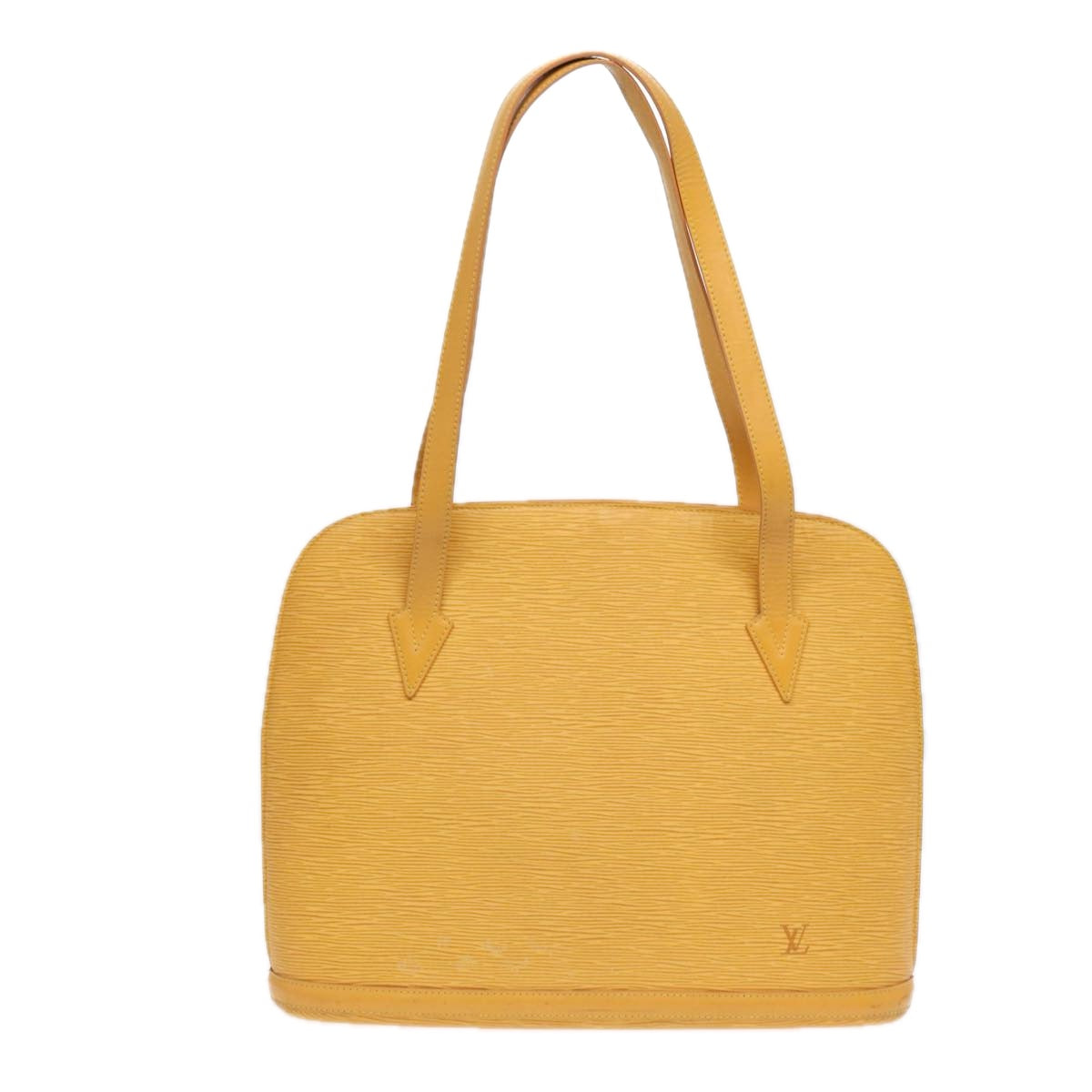 Louis Vuitton Lussac Yellow Leather Shoulder Bag