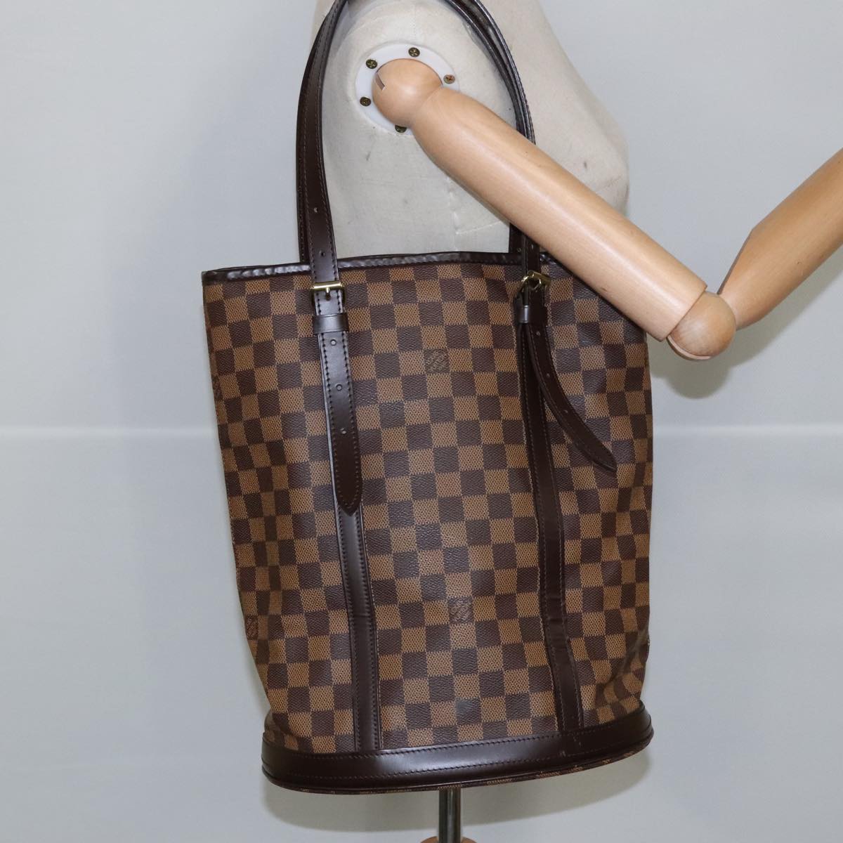 Louis Vuitton Bucket Gm Brown Canvas Shoulder Bag