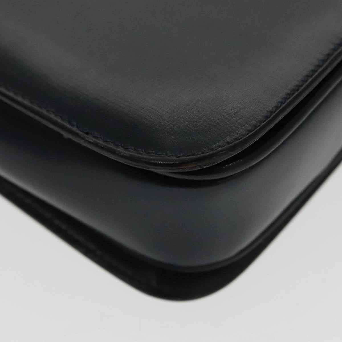 Gucci G Logo Black Leather Shoulder Bag
