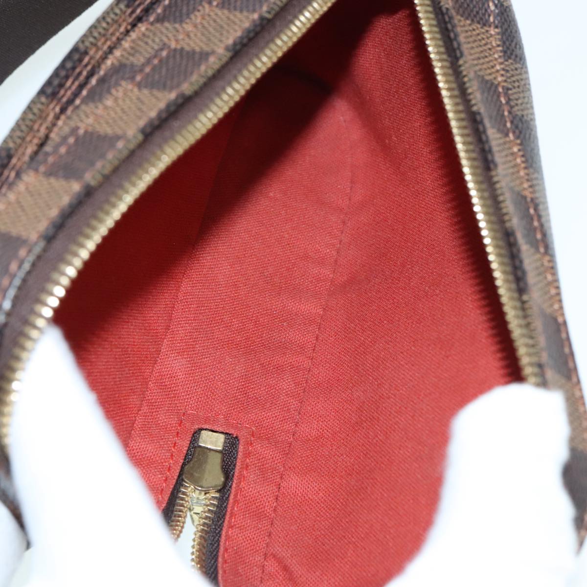 Louis Vuitton Geronimos Brown Canvas Shoulder Bag