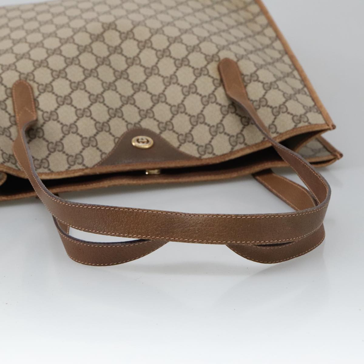 Gucci Cabas Beige Canvas Tote Bag