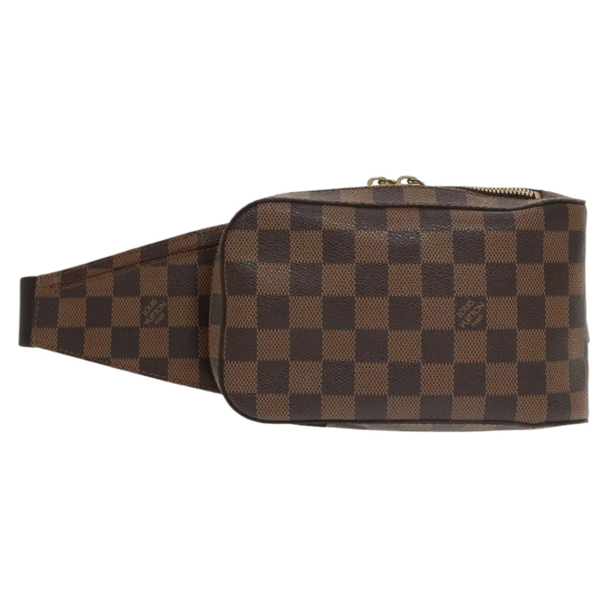 Louis Vuitton Geronimos Brown Canvas Shoulder Bag