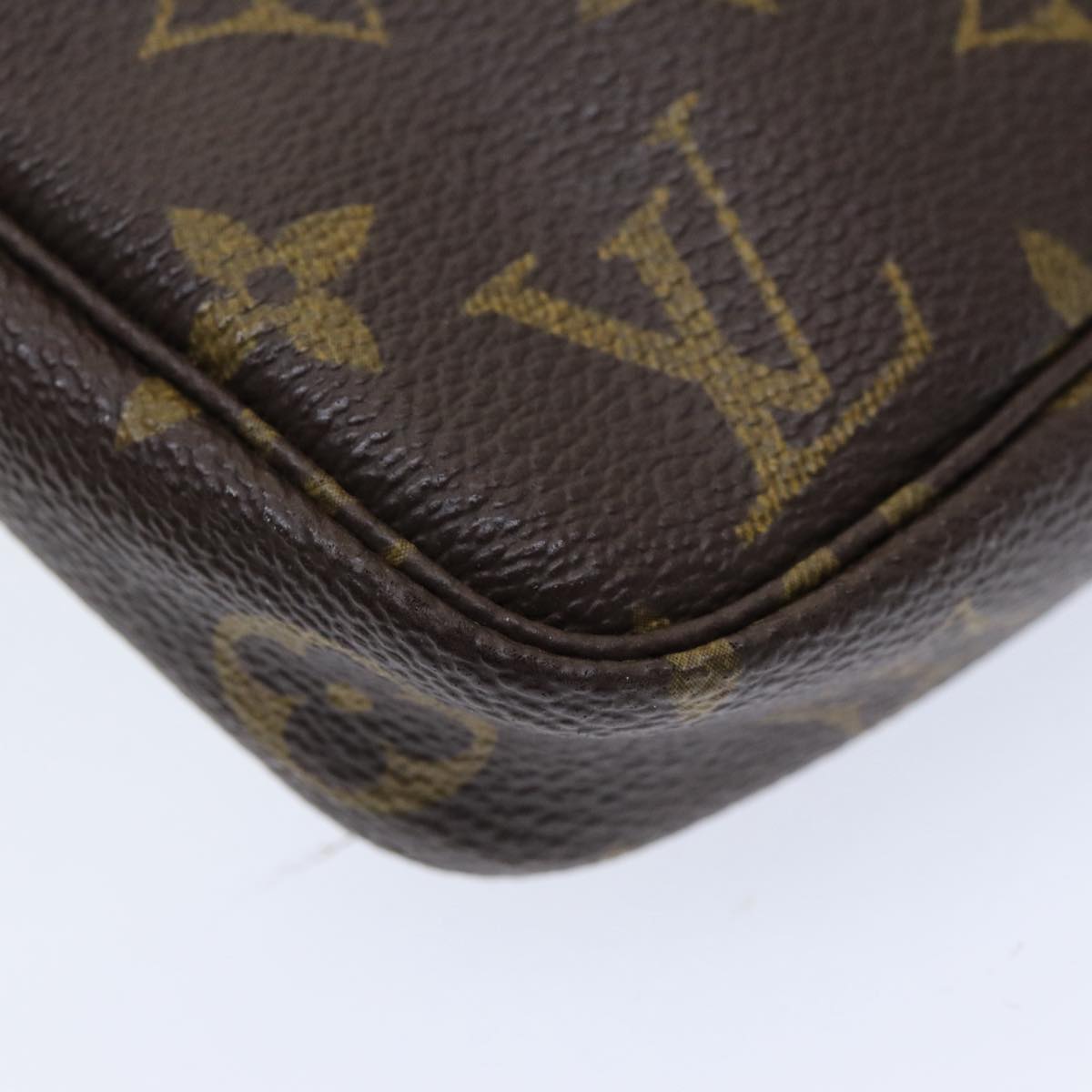Louis Vuitton Pochette Accessoire Brown Canvas Clutch Bag