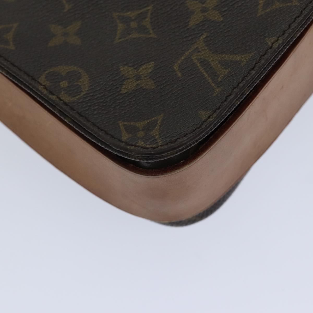 Louis Vuitton Cartouchière 26 Brown Canvas Shoulder Bag