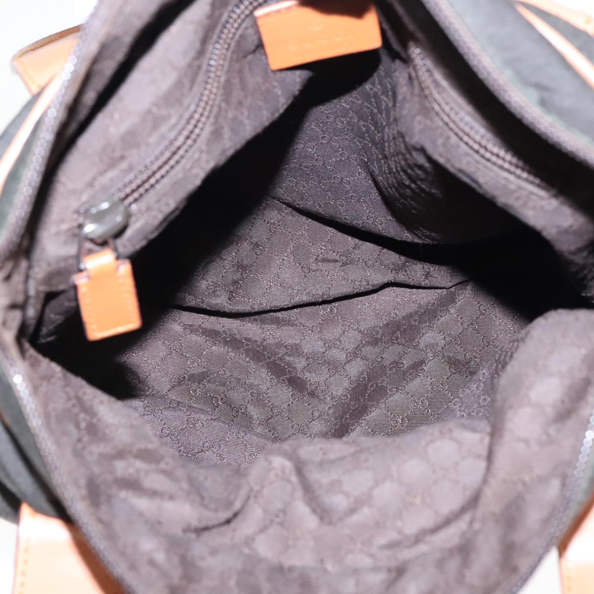 Gucci Khaki Canvas Tote Bag