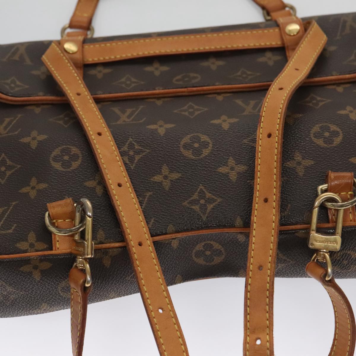 Louis Vuitton Marelle Brown Canvas Backpack Bag