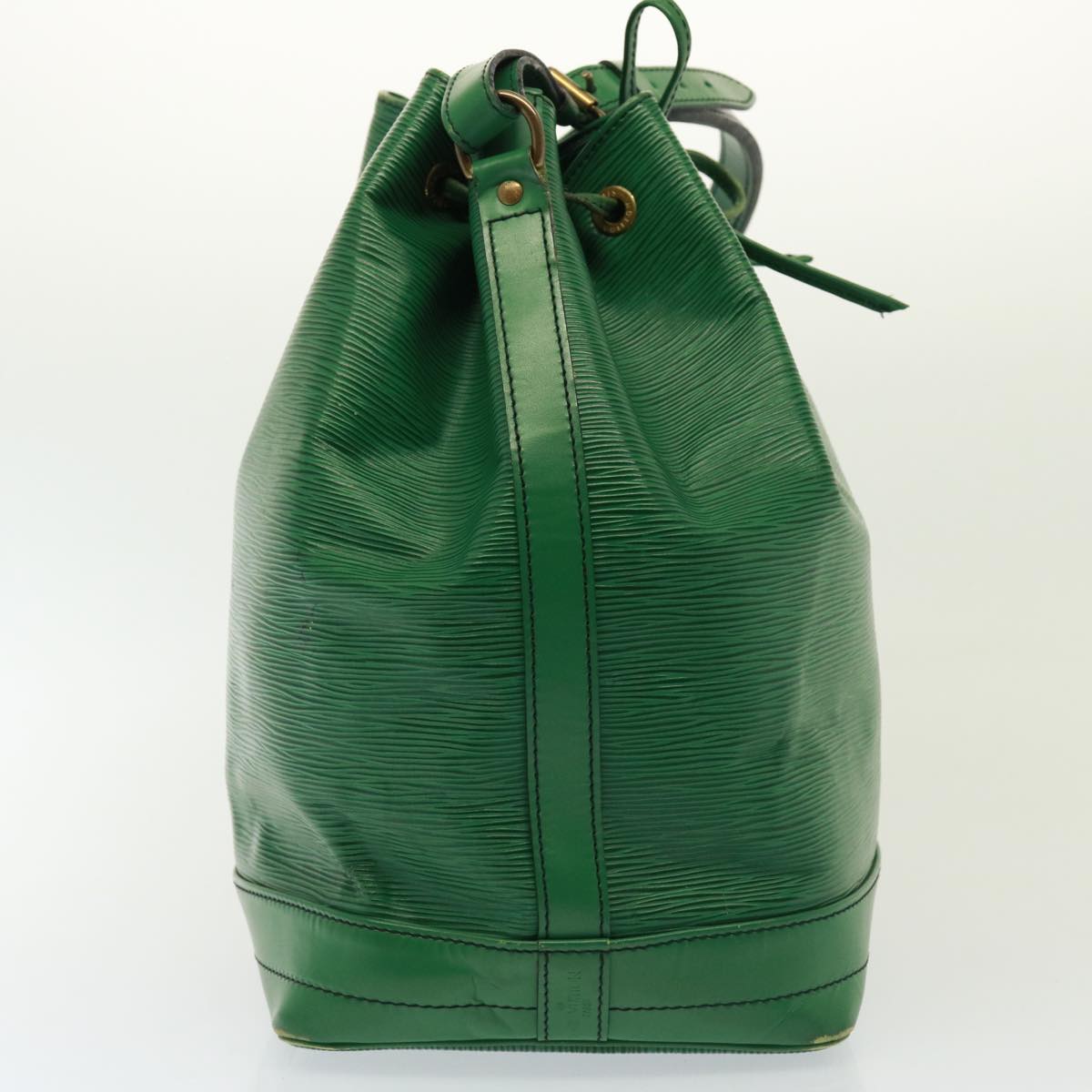 Louis Vuitton Noé Green Leather Shoulder Bag