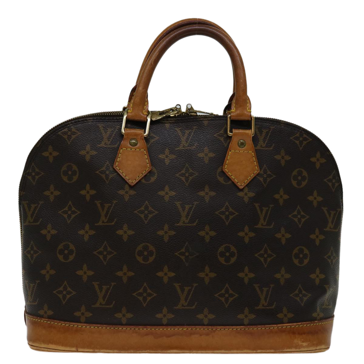Louis Vuitton Alma Brown Canvas Handbag