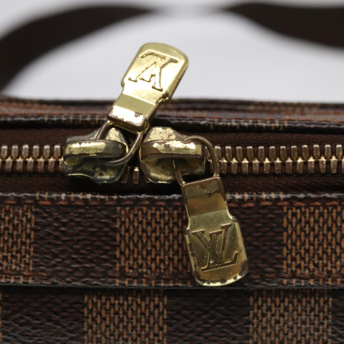 Louis Vuitton Geronimos Brown Canvas Shoulder Bag