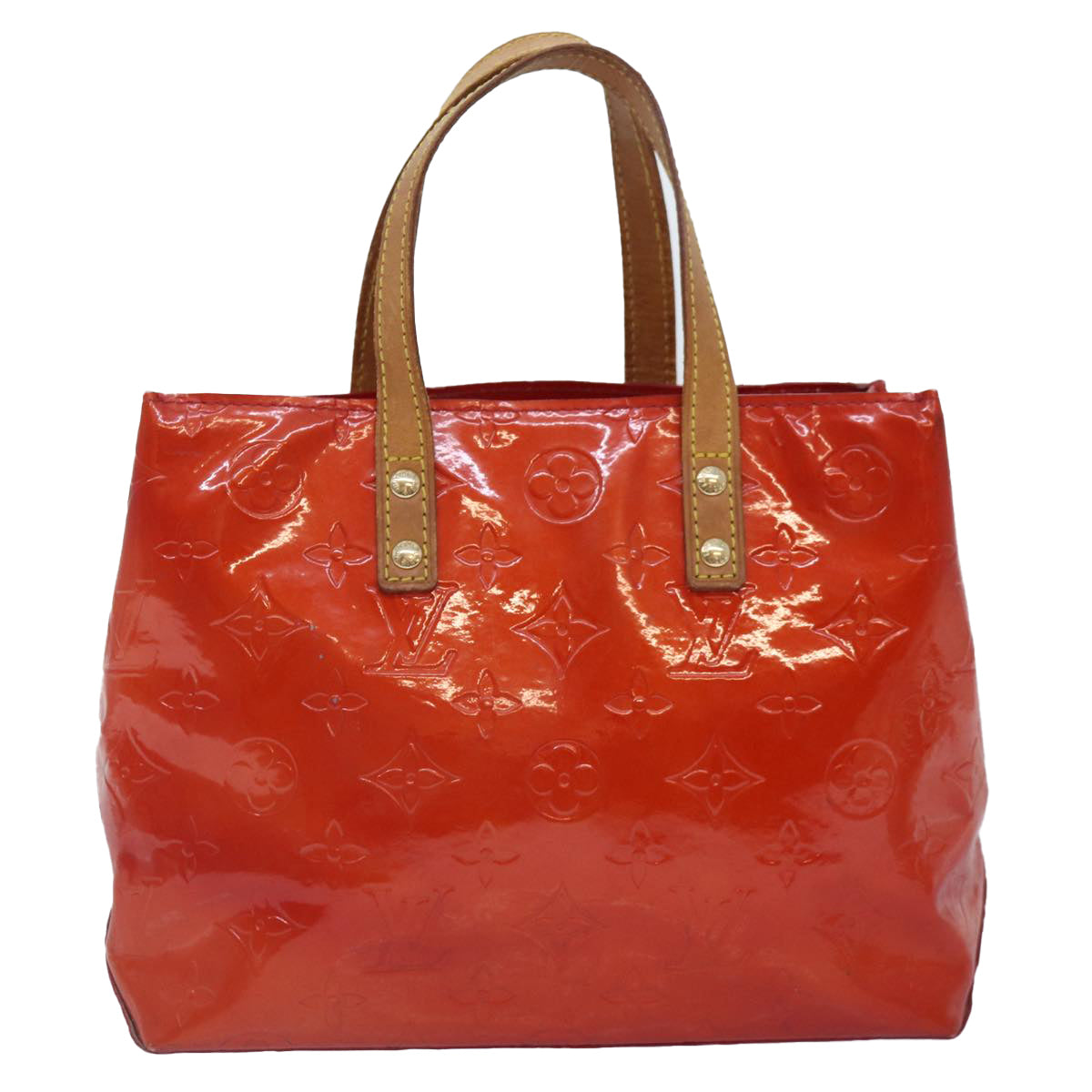 Louis Vuitton Reade Red Patent Leather Handbag