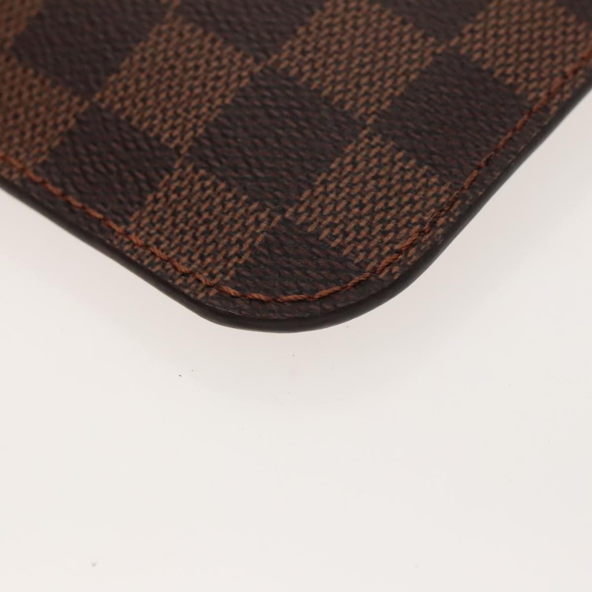 Louis Vuitton Neverfull Pouch Brown Canvas Clutch Bag