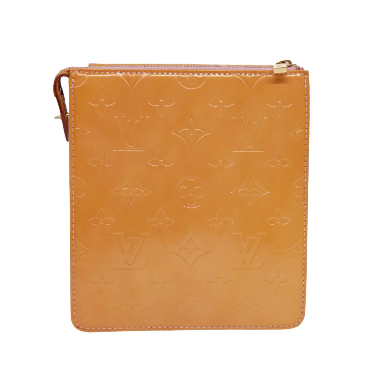 Louis Vuitton Mott Beige Patent Leather Shoulder Bag