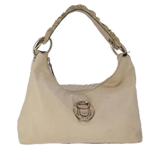 Gucci Hobo Beige Leather Shoulder Bag ()