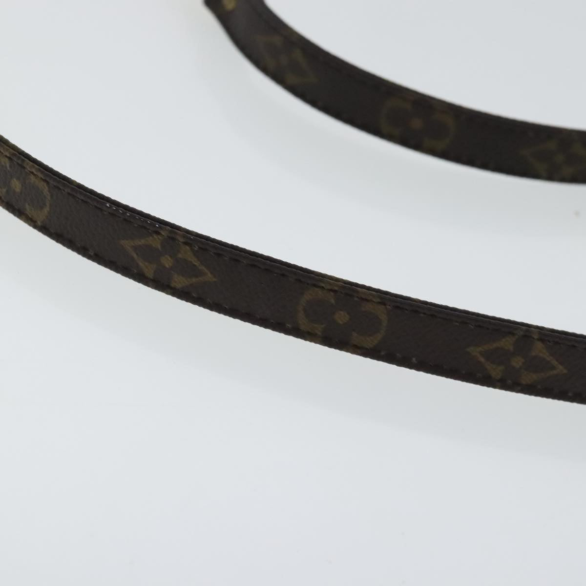 Louis Vuitton Shoulder Strap Brown Canvas Bag Jewelry