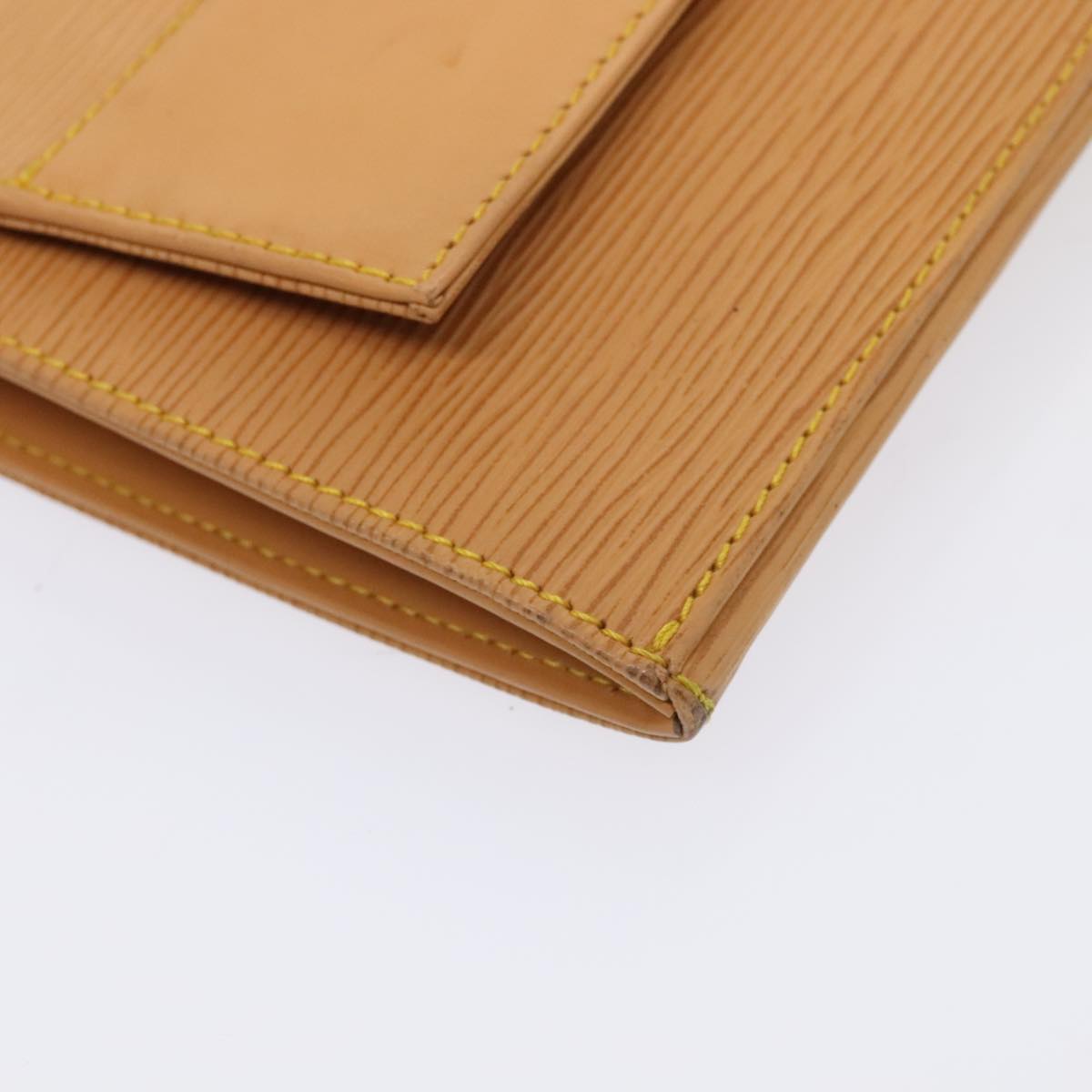 Louis Vuitton Jena Beige Leather Clutch Bag