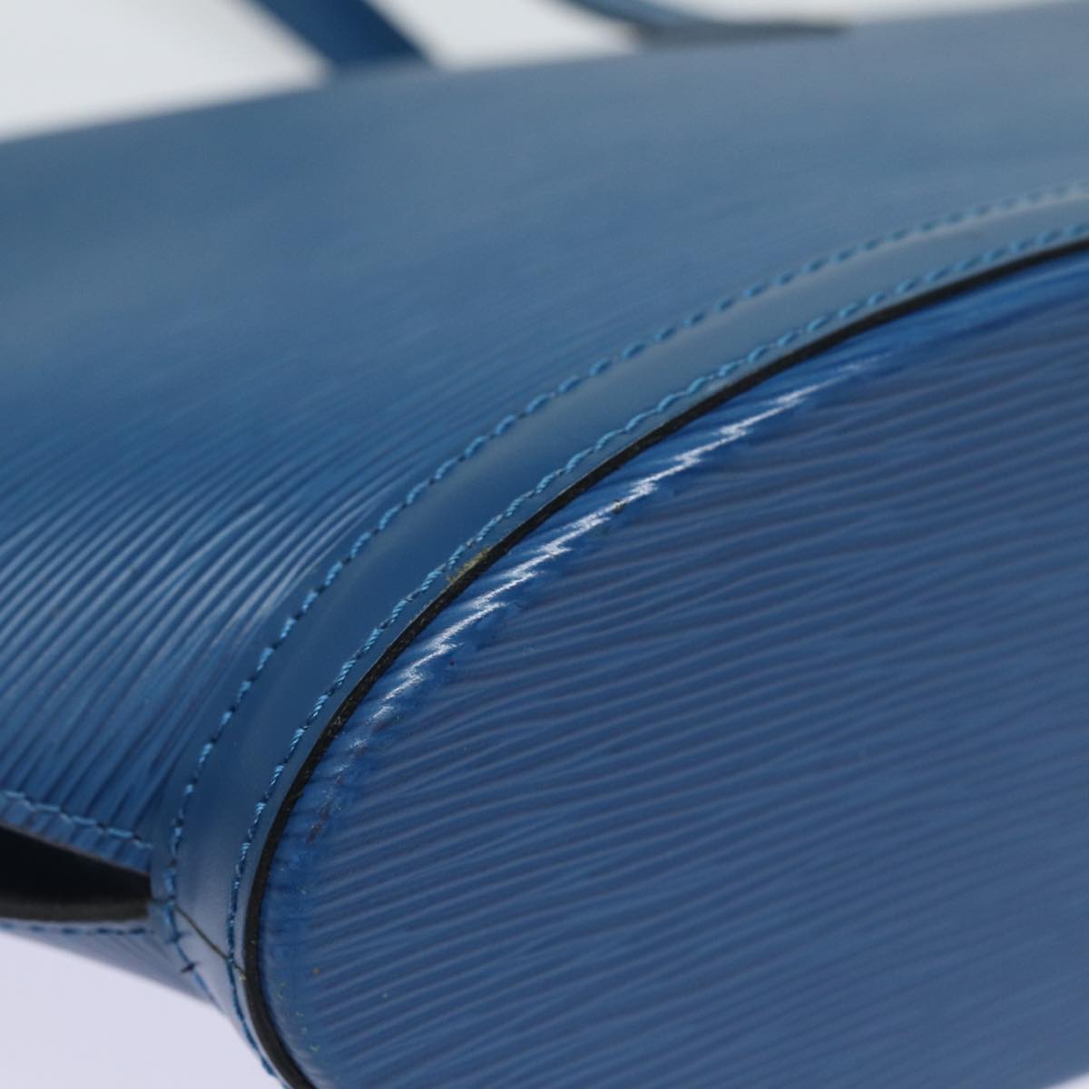 Louis Vuitton Saint Jacques Blue Leather Shoulder Bag