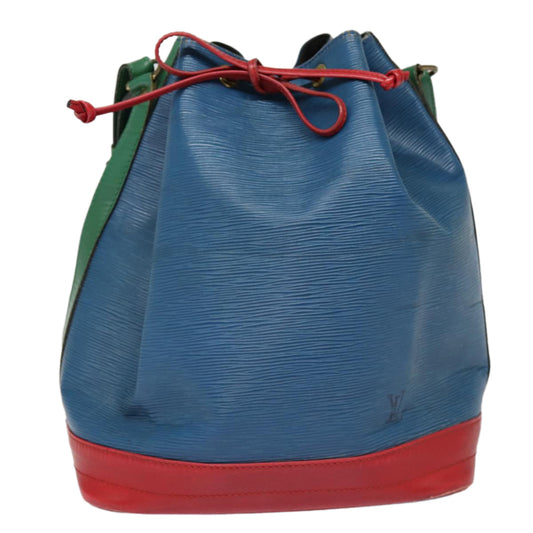Louis Vuitton Noe Blue Leather Shoulder Bag