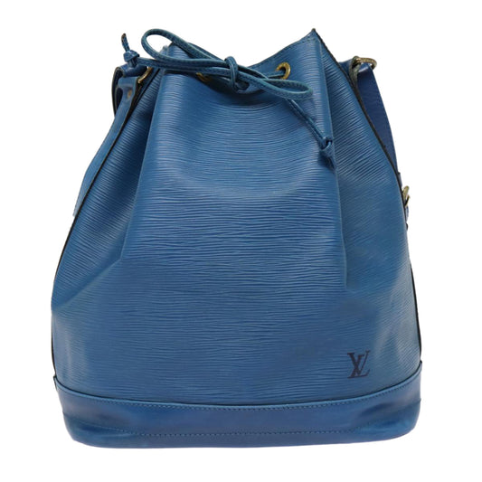 Louis Vuitton Noé Blue Leather Shoulder Bag