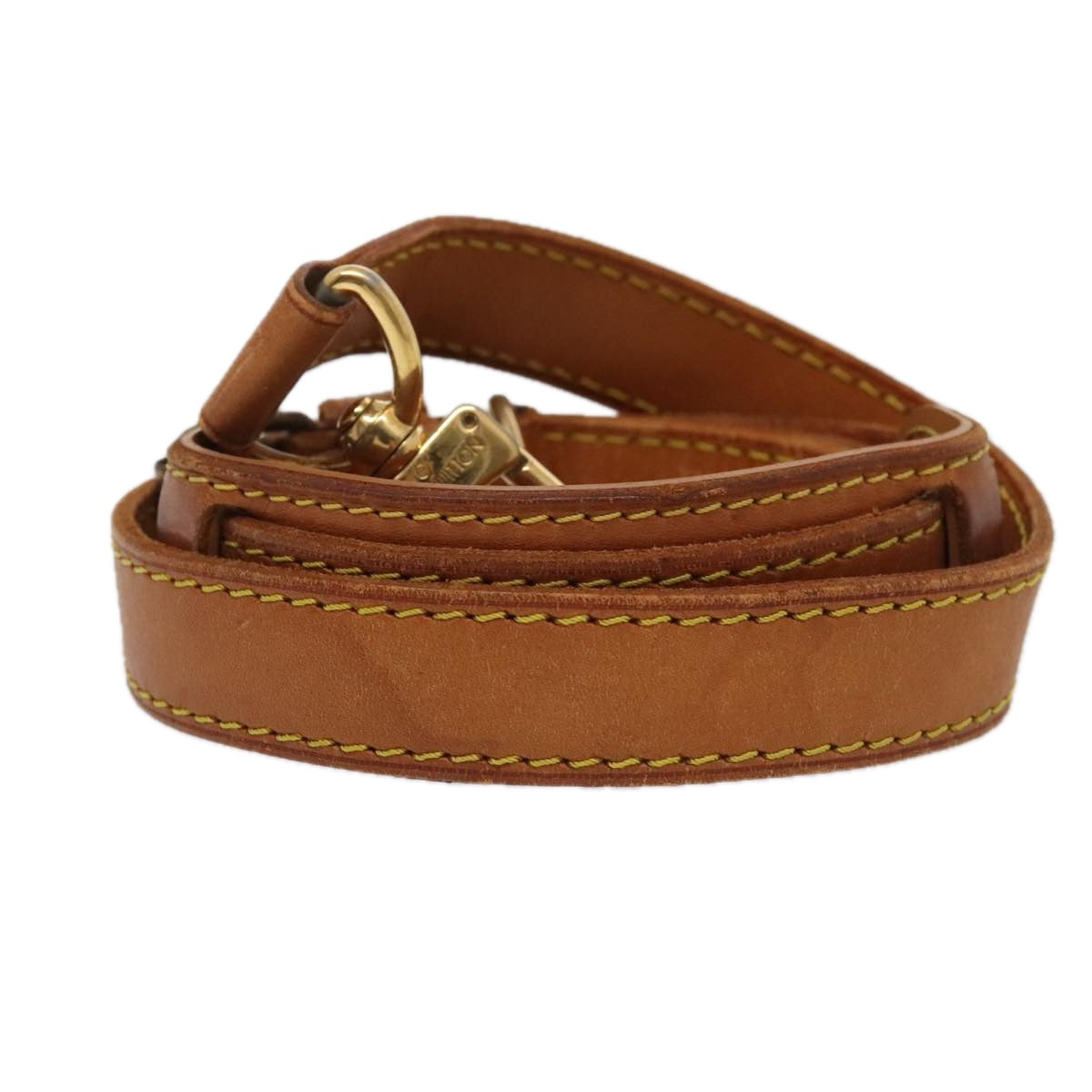 Louis Vuitton Shoulder Strap Beige Leather Bag Jewelry