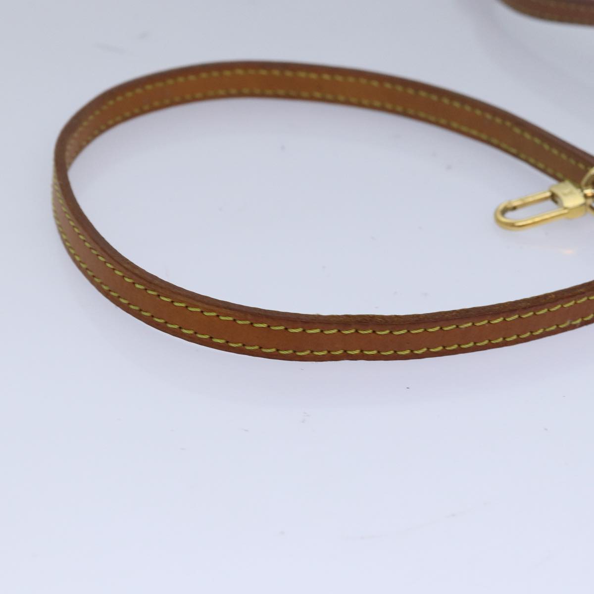 Louis Vuitton Shoulder Strap Beige Leather Bag Jewelry