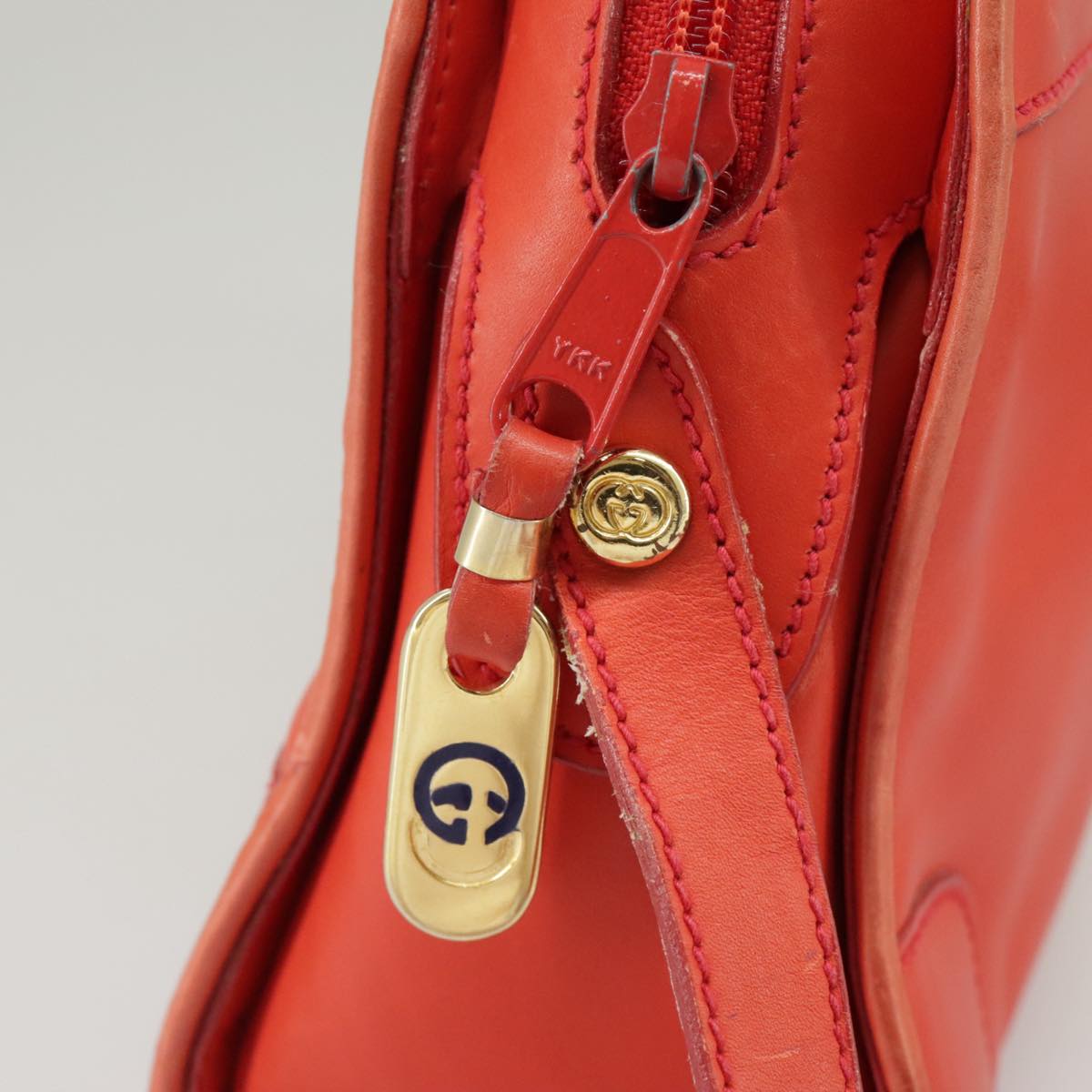 Gucci Ophidia Orange Leather Shoulder Bag