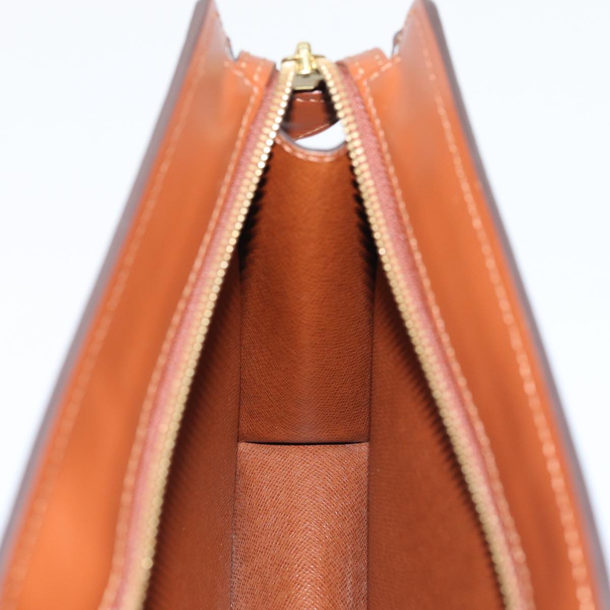 Louis Vuitton Pochette A4 Brown Canvas Clutch Bag