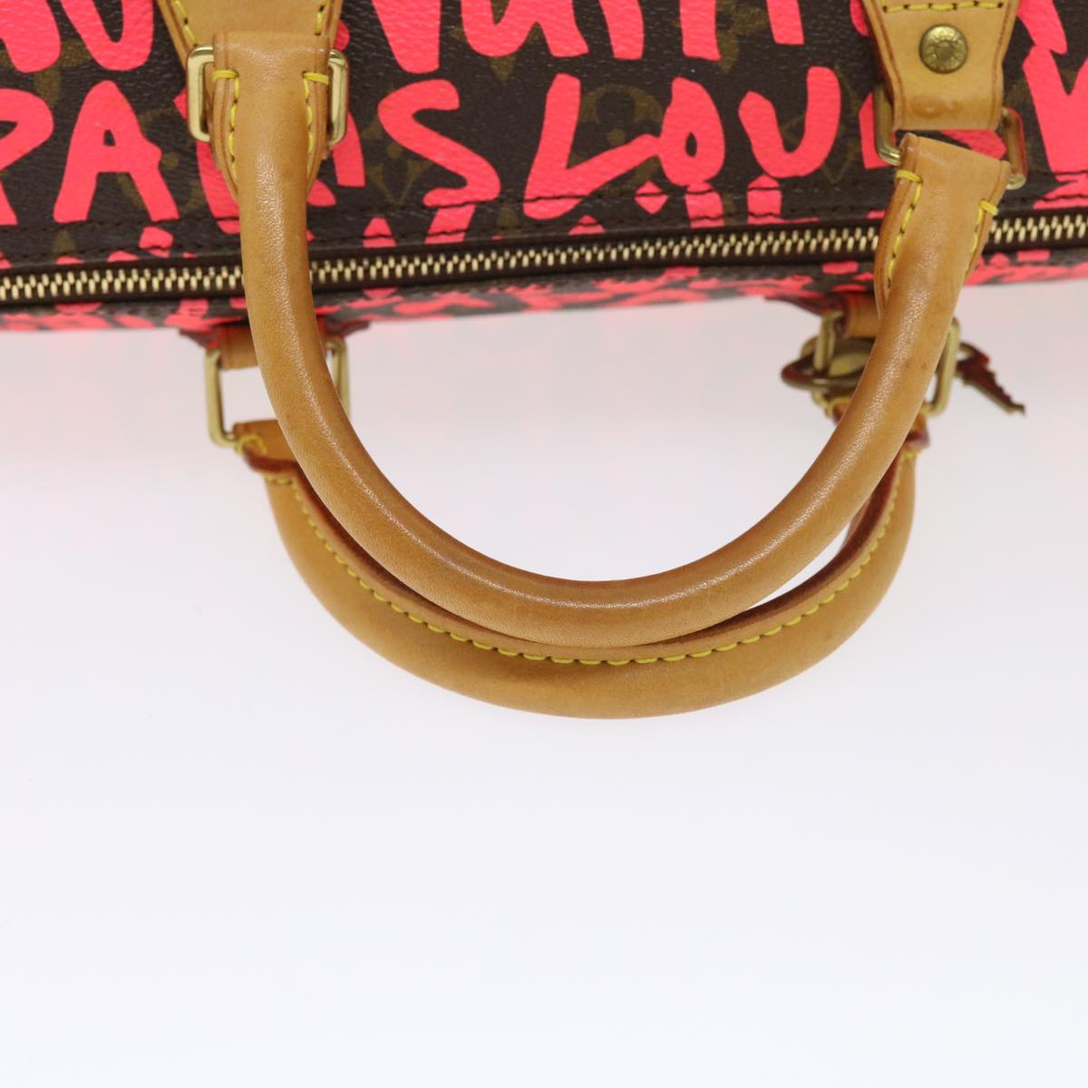 Louis Vuitton Speedy 30 Pink Canvas Handbag
