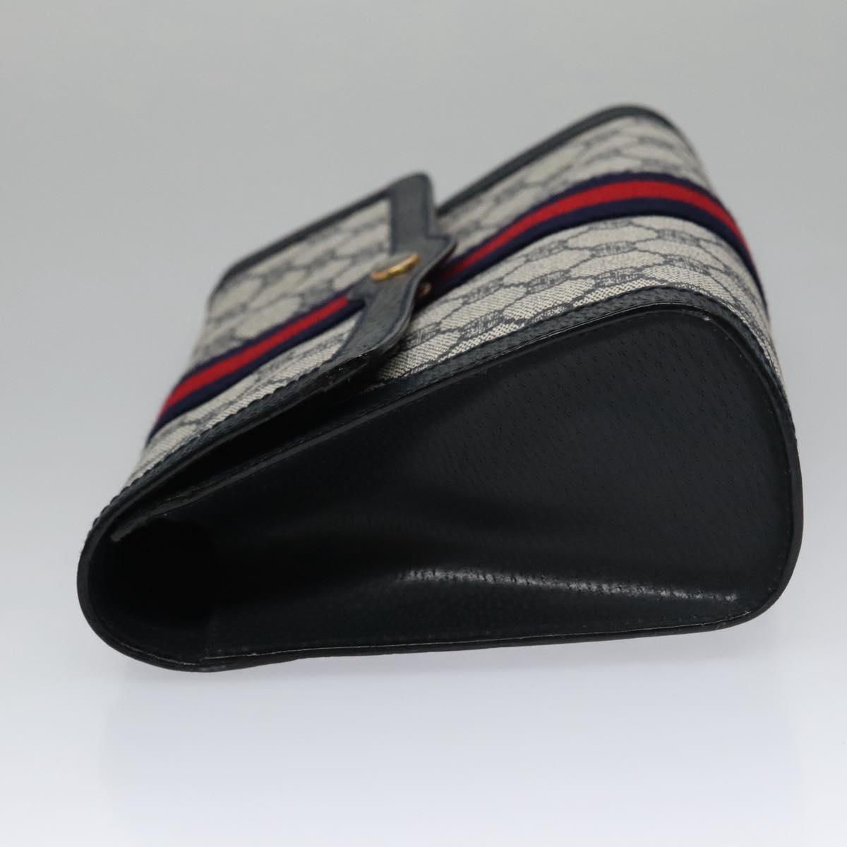 Gucci Gg Canvas Navy Canvas Clutch Bag