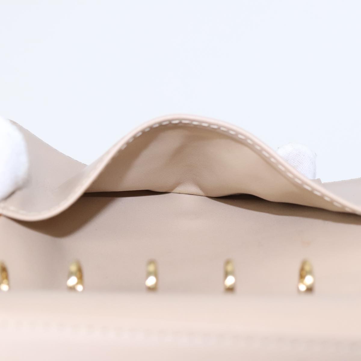 Louis Vuitton Agenda Pm Beige Patent Leather Wallet