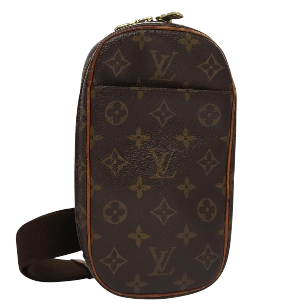 Louis Vuitton Pochette Gange Brown Canvas Shoulder Bag