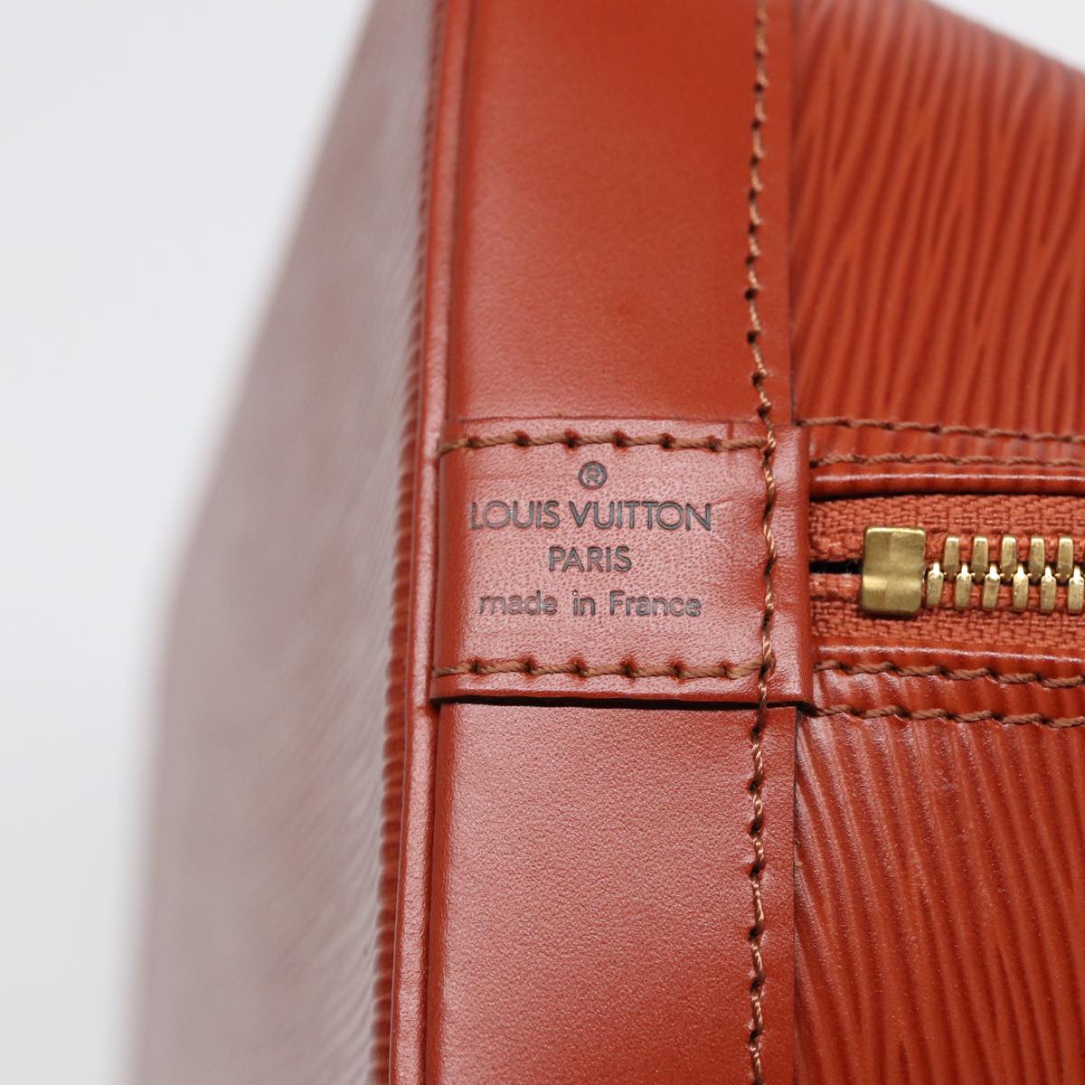 Louis Vuitton Alma Brown Leather Handbag
