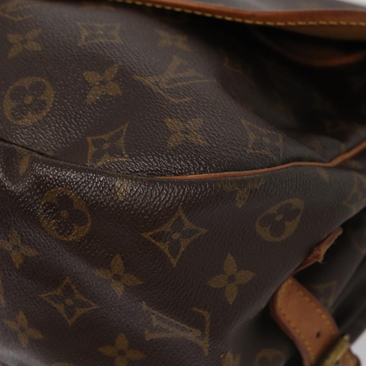 Louis Vuitton Saumur 35 Brown Canvas Shoulder Bag