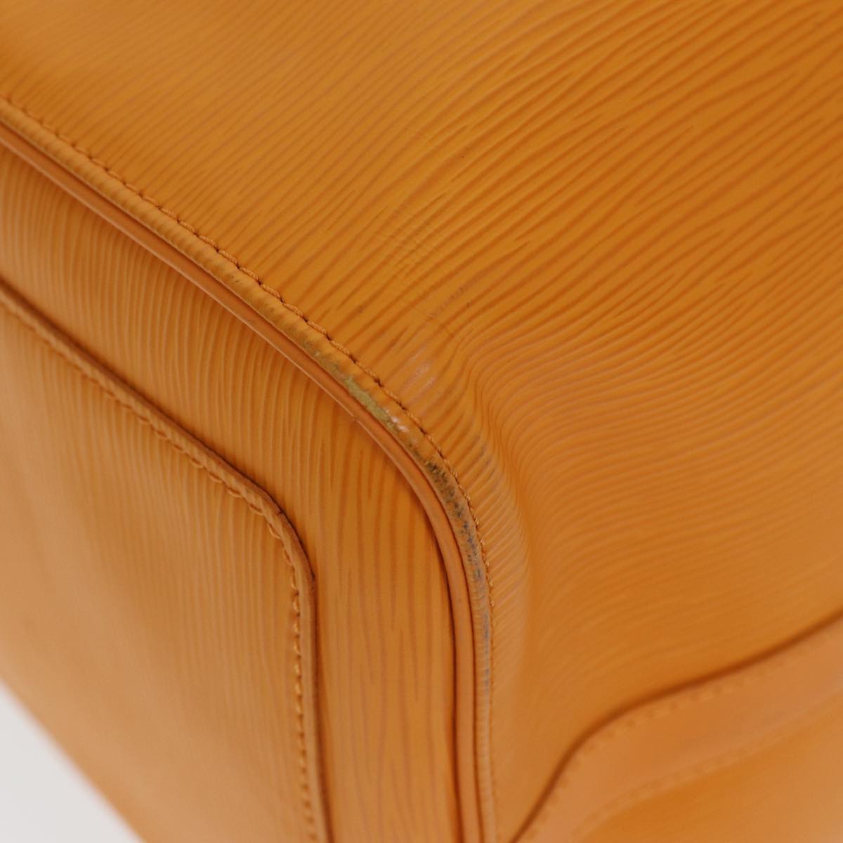 Louis Vuitton Keepall Orange Leather Travel Bag