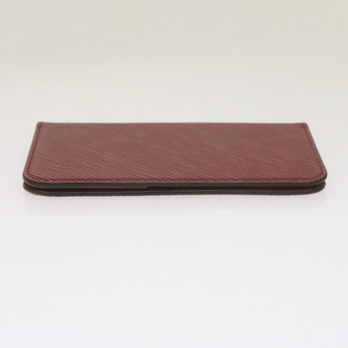 Louis Vuitton Iphone Case Burgundy Leather Phone Jewelry