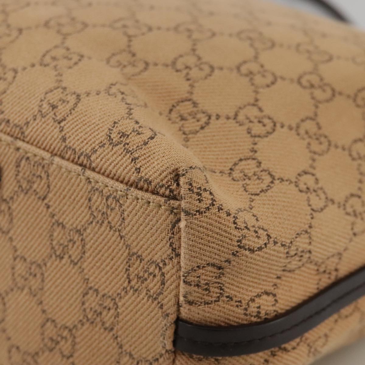 Gucci Gg Canvas Beige Canvas Shoulder Bag