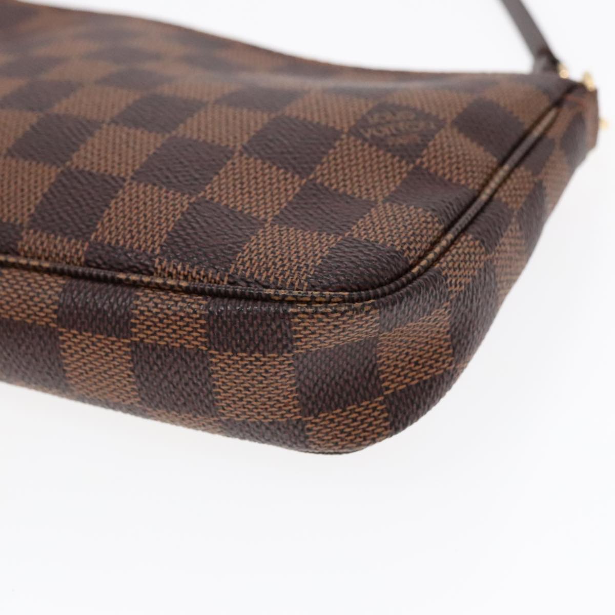 Louis Vuitton Pochette Accessoire Brown Canvas Clutch Bag