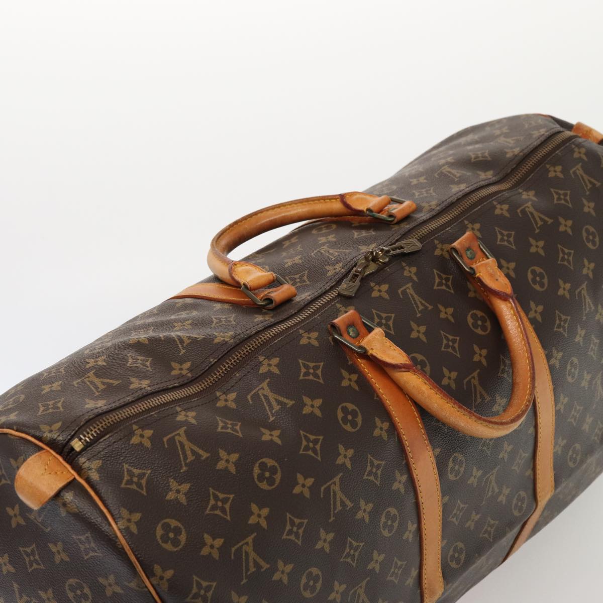 Louis Vuitton Keepall 60 Brown Canvas Travel Bag