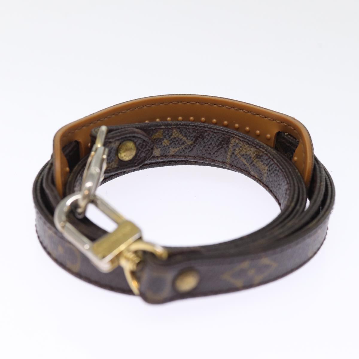 Louis Vuitton Shoulder Strap Brown Canvas Bag Jewelry