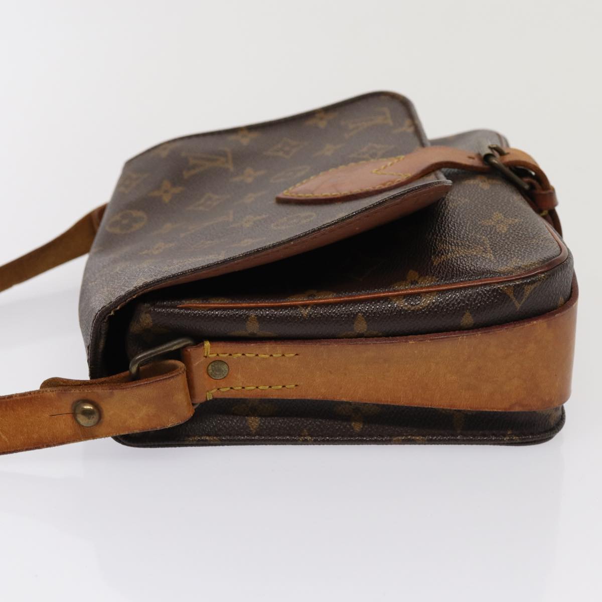 Louis Vuitton Cartouchiere Brown Canvas Shoulder Bag