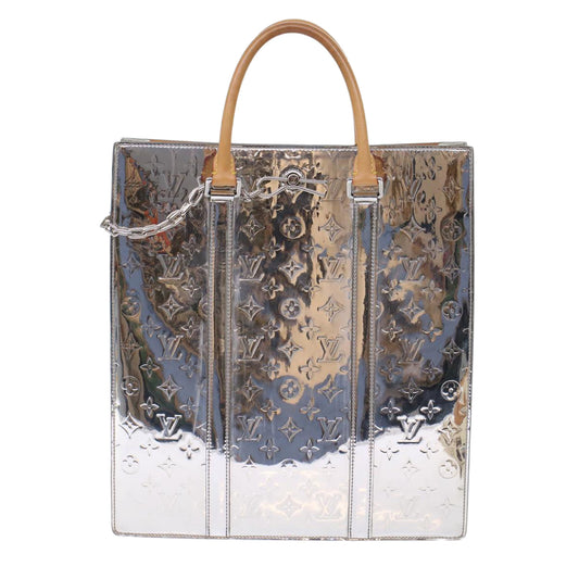 Louis Vuitton Sac Plat Silver Canvas Handbag
