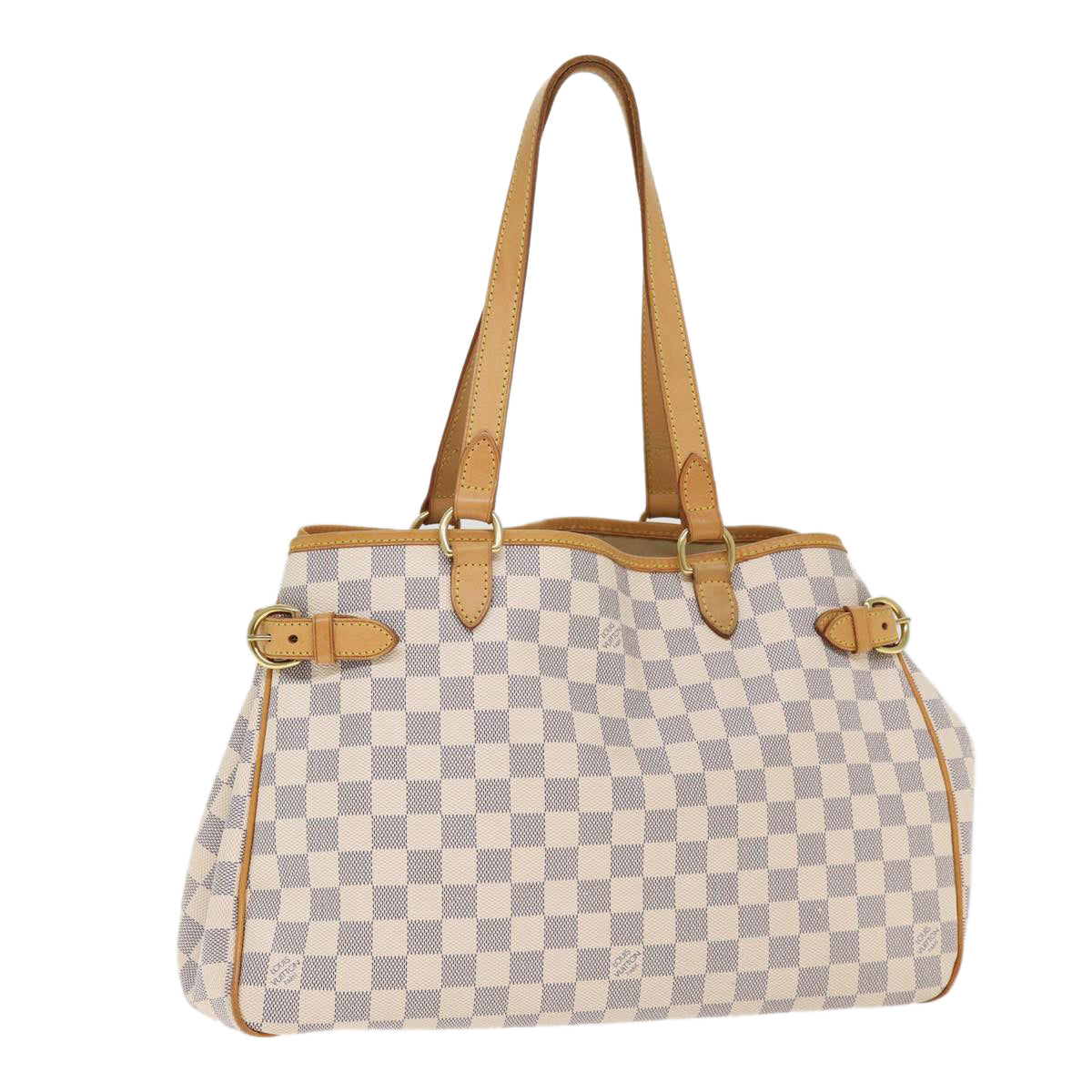 Louis Vuitton Batignolles Horizontal White Canvas Tote Bag