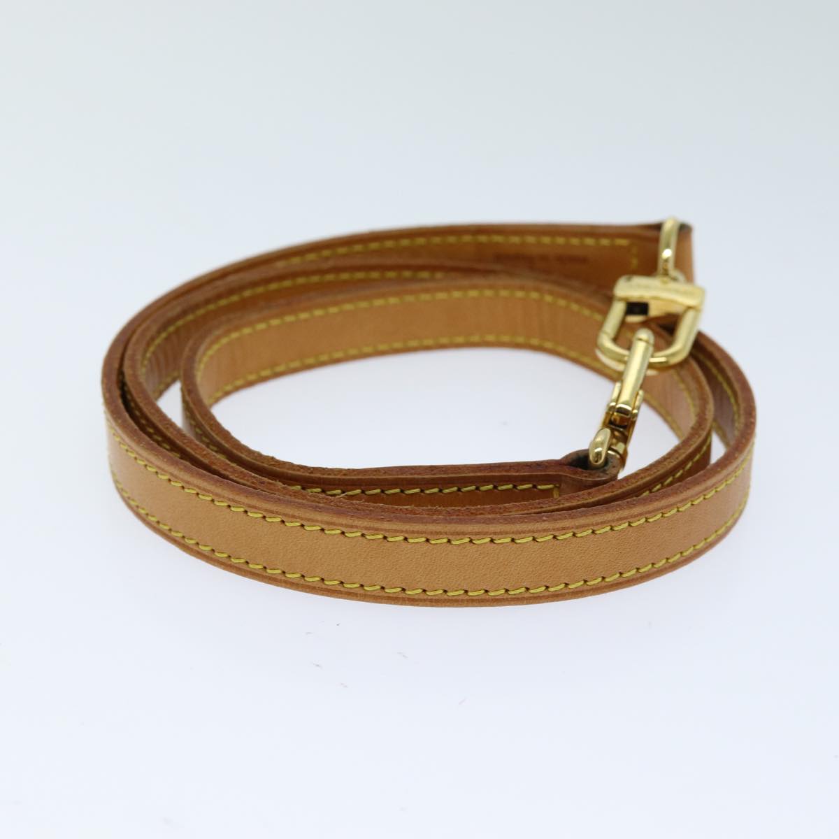 Louis Vuitton Shoulder Strap Beige Leather Bag Jewelry