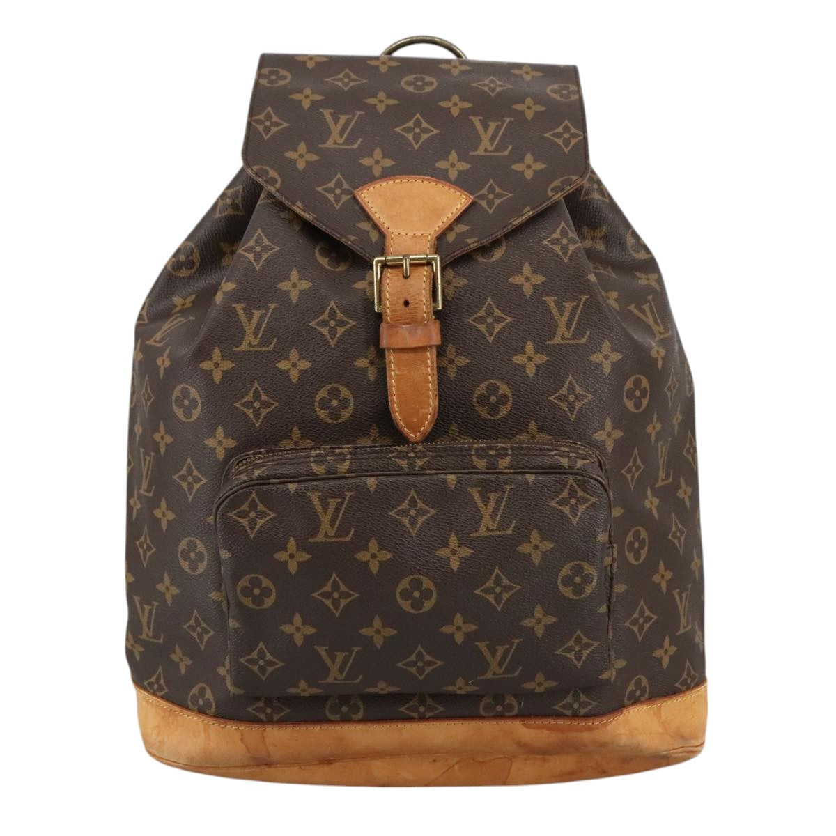 Louis Vuitton Montsouris Gm Brown Canvas Backpack Bag