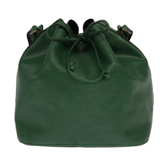 Louis Vuitton Noé Pm Green Leather Shoulder Bag
