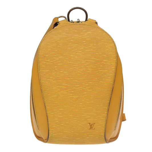 Louis Vuitton Mabillon Yellow Leather Backpack Bag