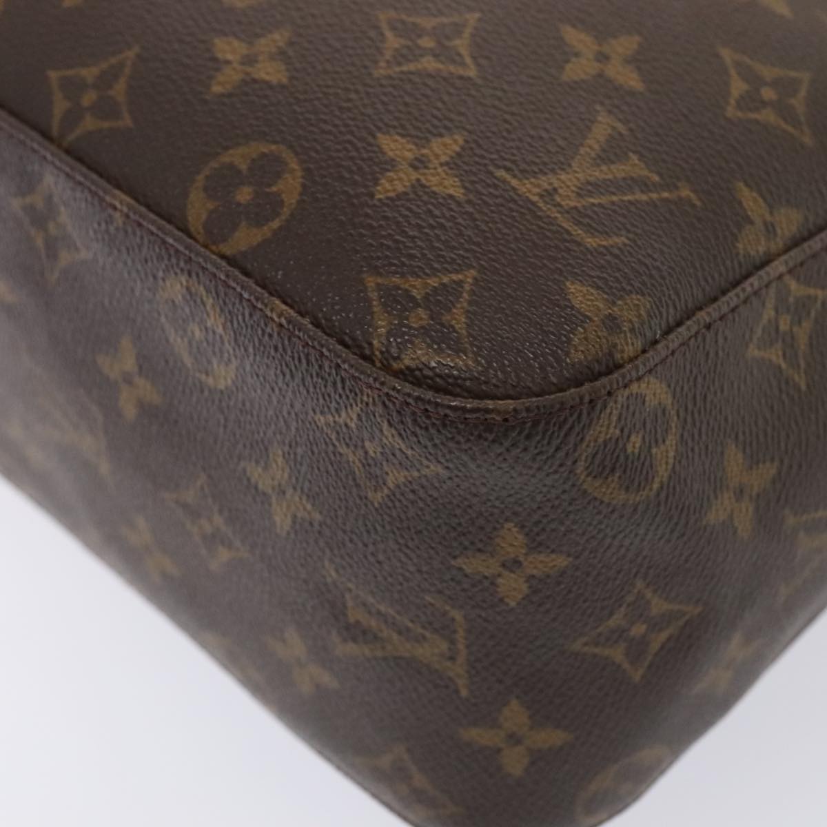 Louis Vuitton Looping Gm Brown Canvas Shoulder Bag
