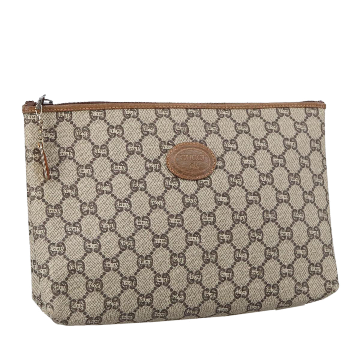 Gucci -- Beige Canvas Clutch Bag ()